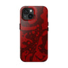 Bold Red Abstract Tough Phone Case - Durable & Unique Protection