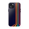 Retro Rainbow Tough Phone Case - Durable Protection for Your Device