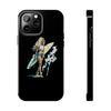 Stylish Beach Vibe Tough Phone Case with Surfing Design