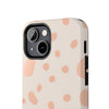 Chic Tough Phone Case with Abstract Blush Spots