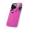 Halloween Bat Pattern Tough Phone Case - Pink Spooky Protection