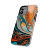 Vibrant Marble Tough Phone Case - Unique Artistic Design for Protection