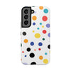 Colorful Polka Dot Tough Phone Case - Durable & Stylish for Everyday Use