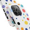 Colorful Polka Dot Tough Phone Case - Durable & Stylish for Everyday Use