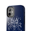 Artistic Tough Phone Case - Tribal Cat Design