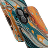 Vibrant Marble Tough Phone Case - Unique Artistic Design for Protection