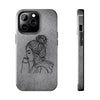 Stylish Tough Phone Cases with Artful Line Drawing - Perfect Gift for Teens and Young Adults