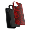 Bold Red Abstract Tough Phone Case - Durable & Unique Protection