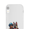 Playful Dog Duo Flexi Cases - Perfect for Pet Lovers