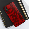 Bold Red Abstract Tough Phone Case - Durable & Unique Protection