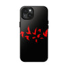 Bold Red Flames Tough Phone Case - Durable Protection for Adventurers