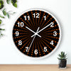 Retro Dot Pattern Wall Clock – Modern Home Decor with Orange Accent