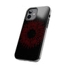 Bold Red Starburst Tough Phone Case - Durable Protection for Style and Safety