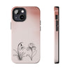 Floral Tough Phone Case - Elegant Botanical Design for Nature Lovers