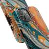 Vibrant Marble Tough Phone Case - Unique Artistic Design for Protection