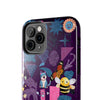 Whimsical Tough Phone Case - Colorful Animal and Floral Design