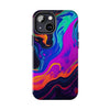 Vibrant Abstract Tough Phone Cases - Shockproof Protection with Colorful Design