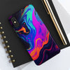 Vibrant Abstract Tough Phone Cases - Shockproof Protection with Colorful Design