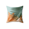 Tropical Leaf Print Square Pillow - Cozy Home Decor for Summer