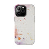 Artistic Tough Phone Cases - Vibrant Watercolor Splash Design