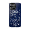 Artistic Tough Phone Case - Tribal Cat Design