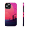 Vibrant Landscape Tough Phone Case - Sunset Design for Adventurers