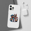 Playful Dog Duo Flexi Cases - Perfect for Pet Lovers