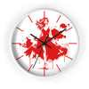 Chic Red Fashionista Wall Clock – Stylish Home Decor for Fashion Lovers