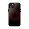 Bold Red Starburst Tough Phone Case - Durable Protection for Style and Safety