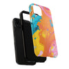 Vibrant Abstract Tough Phone Case | Colorful Protective Cover for Trendsetters