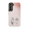 Floral Tough Phone Case - Elegant Botanical Design for Nature Lovers