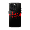 Bold Red Flames Tough Phone Case - Durable Protection for Adventurers