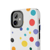 Colorful Polka Dot Tough Phone Case - Durable & Stylish for Everyday Use