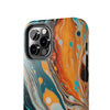 Vibrant Marble Tough Phone Case - Unique Artistic Design for Protection