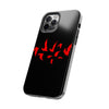 Bold Red Flames Tough Phone Case - Durable Protection for Adventurers