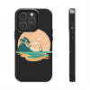 Tough Phone Case - Serene Sailing Sunset Design