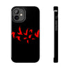 Bold Red Flames Tough Phone Case - Durable Protection for Adventurers