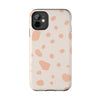 Chic Tough Phone Case with Abstract Blush Spots