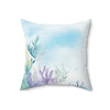 Ocean-Inspired Square Pillow for Coastal Decor