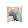 Boho Chic Spun Polyester Square Pillow - Modern Floral Design for Cozy Homes