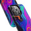 Vibrant Abstract Tough Phone Cases - Shockproof Protection with Colorful Design