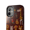 Colorful Animal-Inspired Tough Phone Case - Durable Protection for Animal Lovers