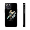 Stylish Beach Vibe Tough Phone Case with Surfing Design