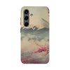 Mountain Blossom Tough Phone Case - Durable Phone Protector with Cherry Blossom and Scenic Design