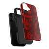 Bold Red Abstract Tough Phone Case - Durable & Unique Protection