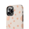 Chic Tough Phone Case with Abstract Blush Spots