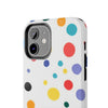 Colorful Polka Dot Tough Phone Case - Durable & Stylish for Everyday Use