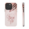 Artistic Tough Phone Case - Abstract Floral Design