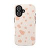 Chic Tough Phone Case with Abstract Blush Spots