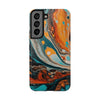 Vibrant Marble Tough Phone Case - Unique Artistic Design for Protection